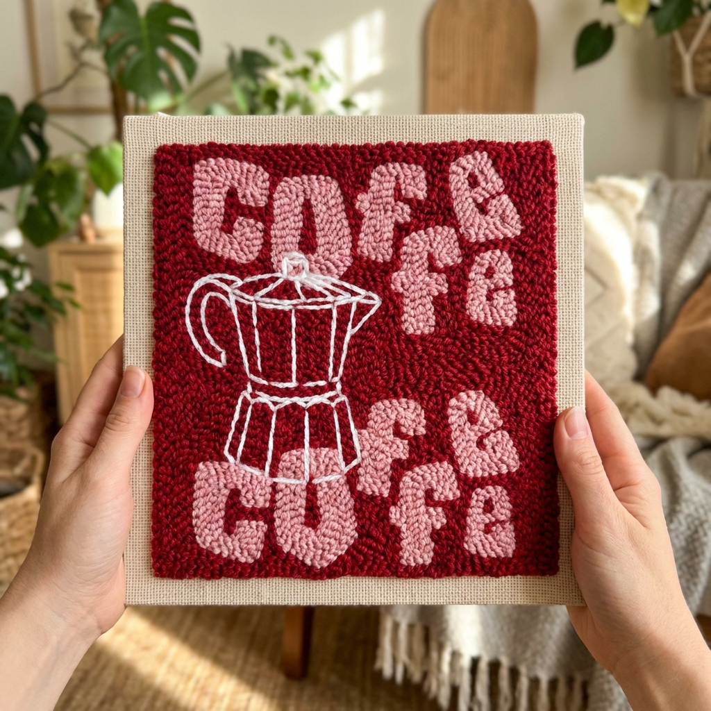 «Перерва на каву» Набір для килимової вишивки