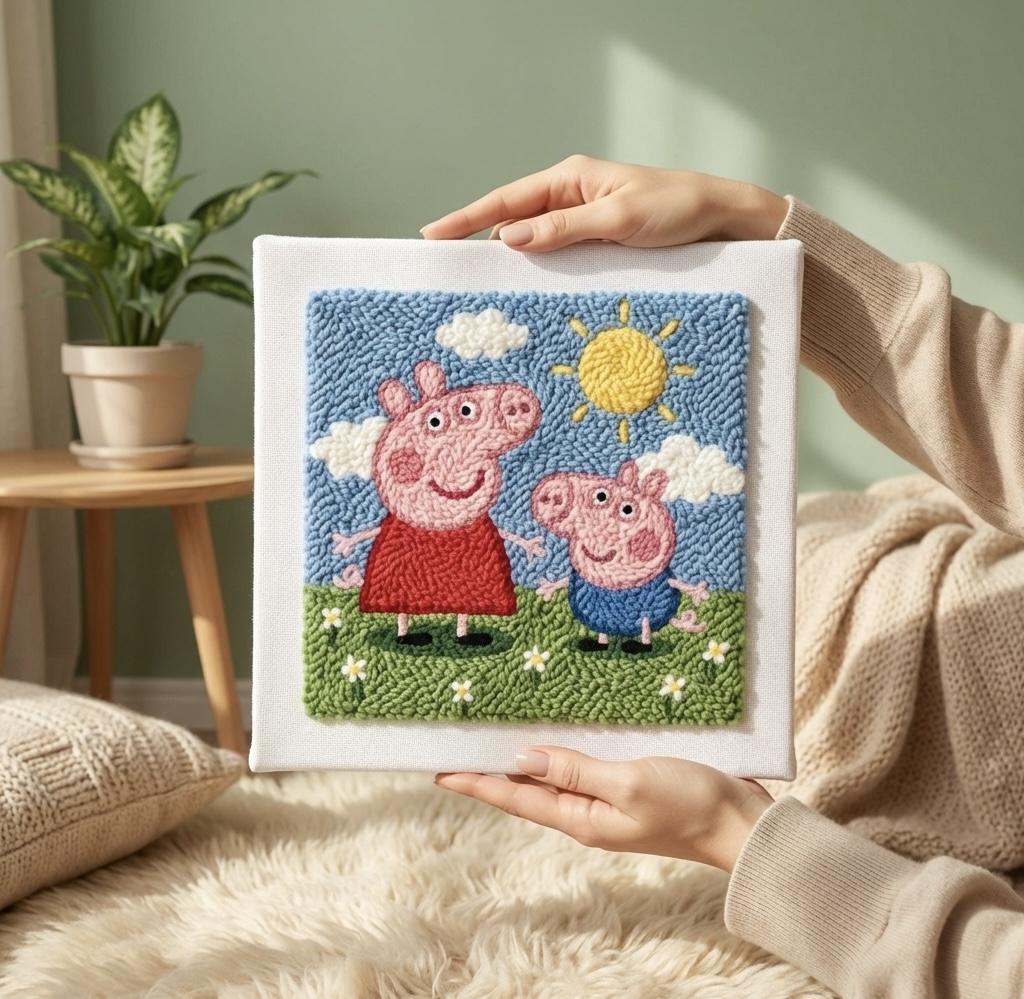 «Пепа та Джорж» Набір для килимової вишивки