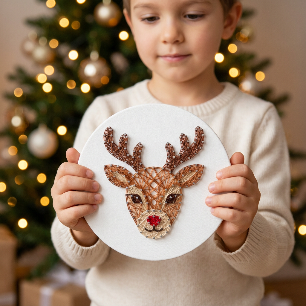 Набір String Art "Оленя" діаметр 20 см