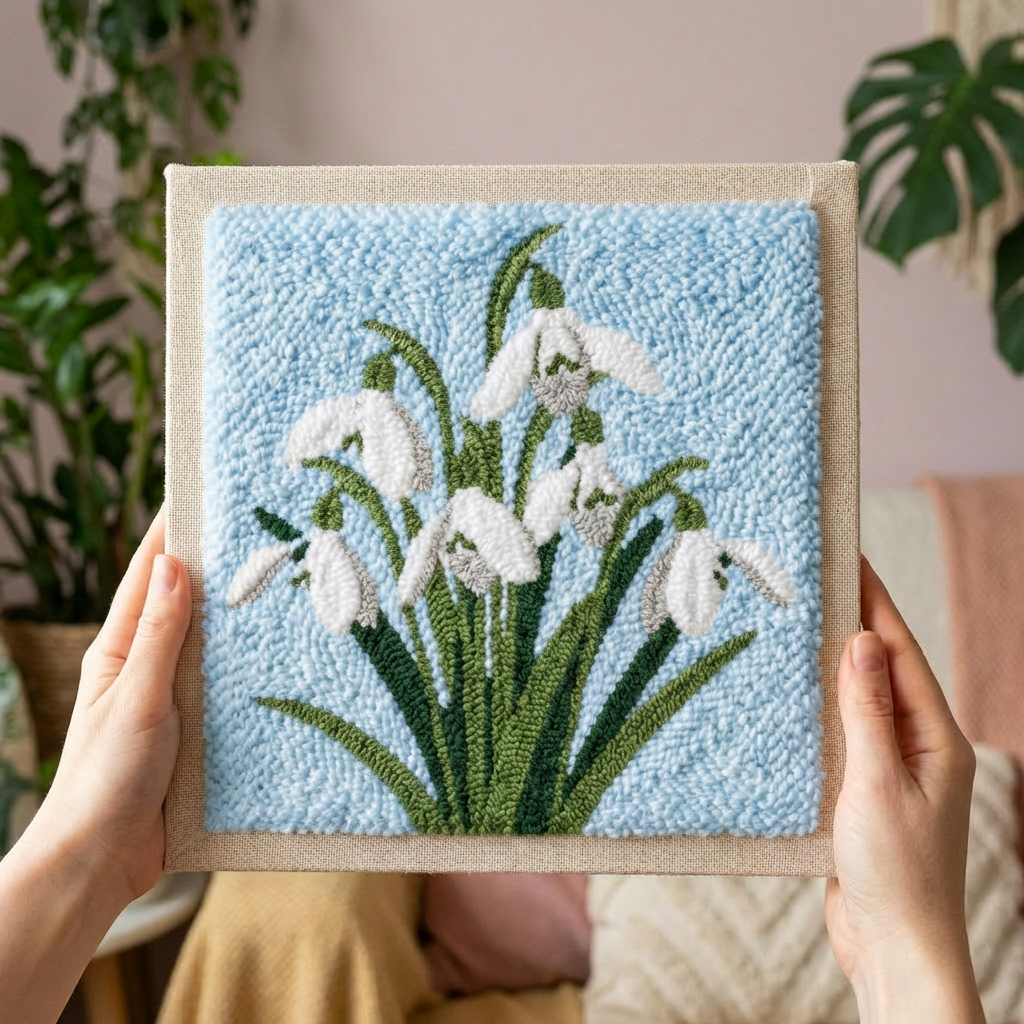 «Підсніжники» Набір для килимкової вишивки