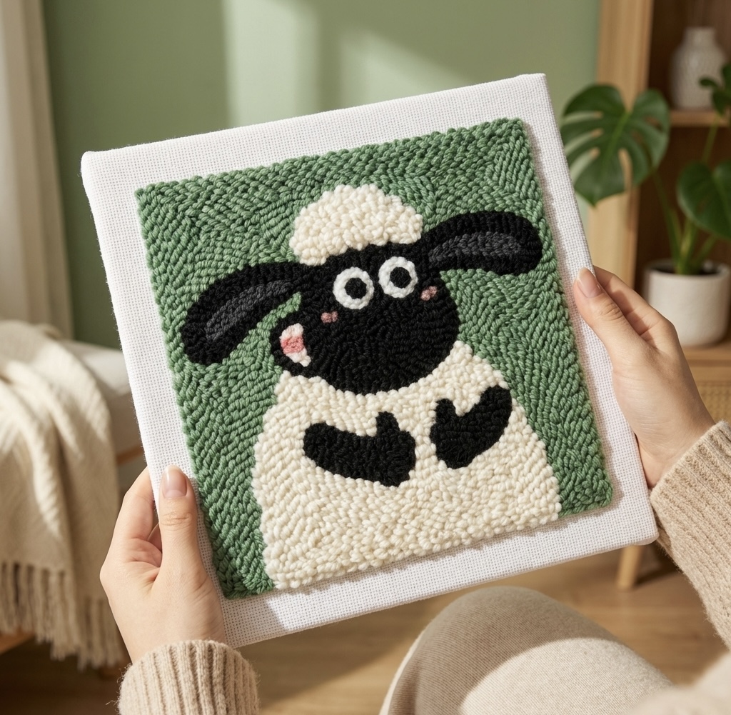 «Баранчик Шон» Набір для килимової вившики