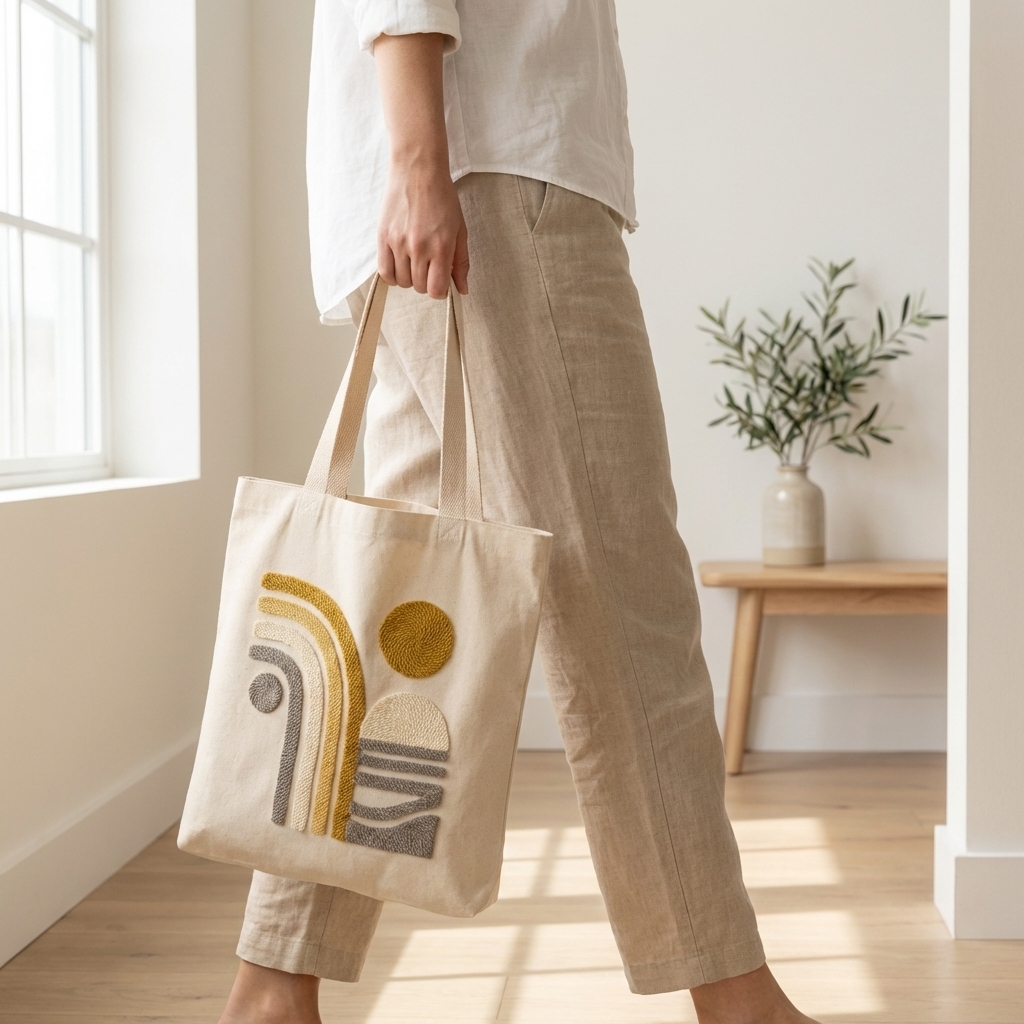 «Сонячний» Набір для шопера в техніці килимової вишивки