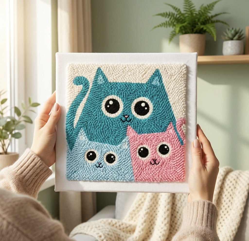 «Котячий серіал» Набір для килимової вишивки