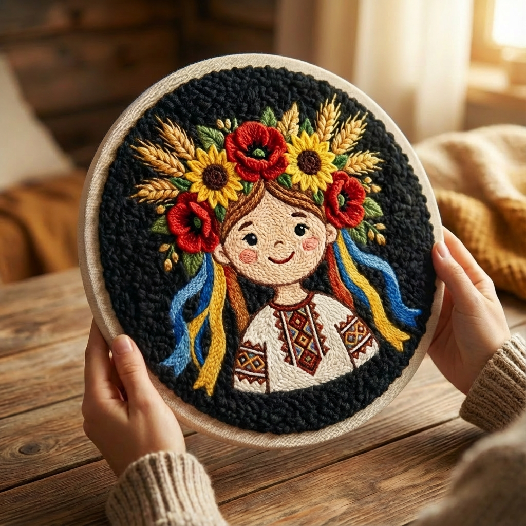 «Подоляночка» Набір в техніці килимкова вишивка