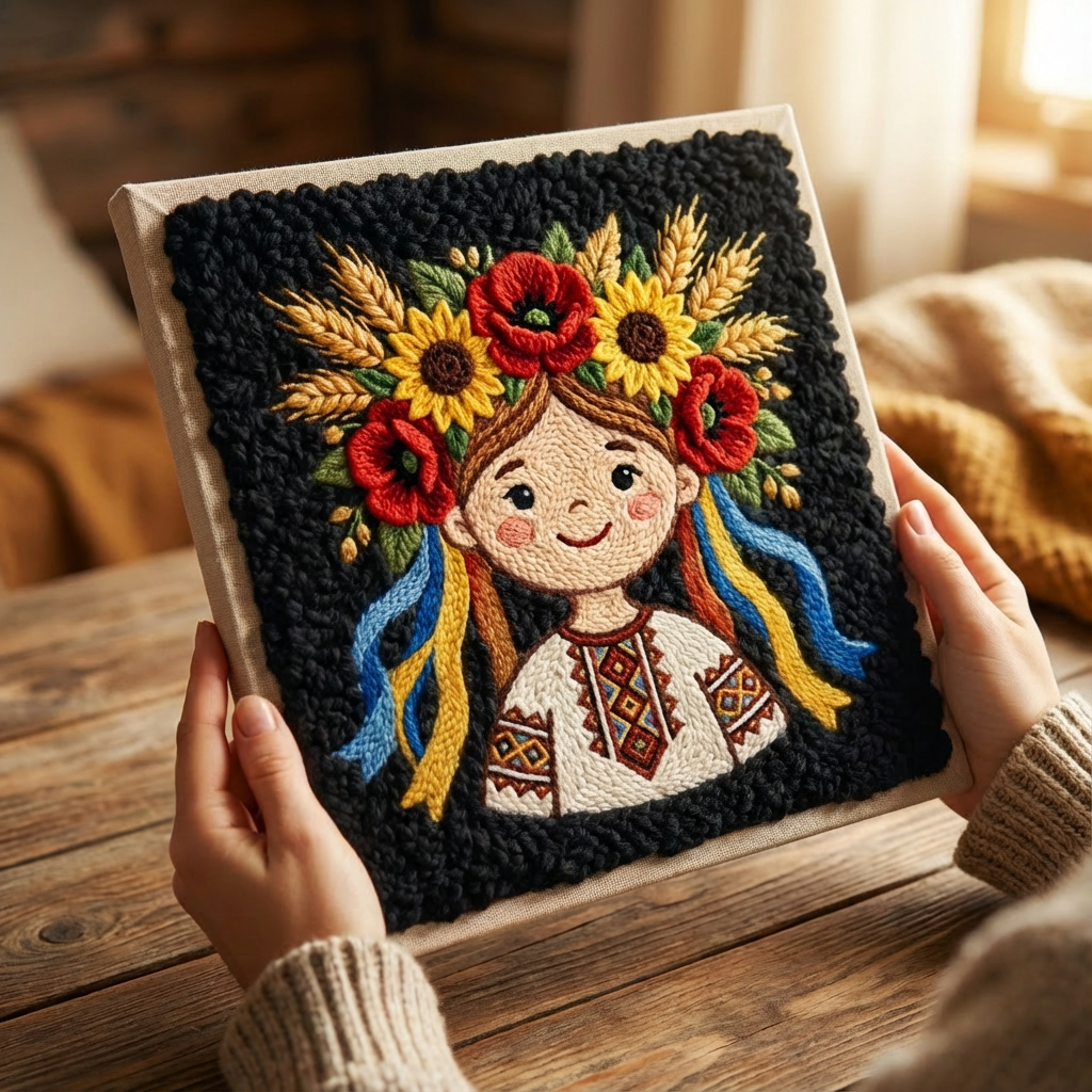 «Подоляночка» Набір в техніці килимкова вишивка