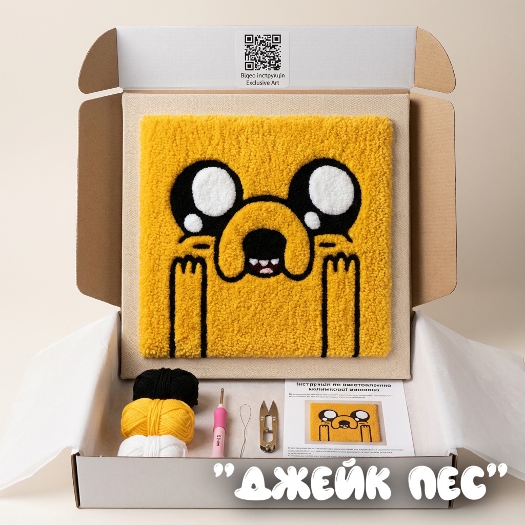 «Пес Джейк» Набір для килимкової вишивки