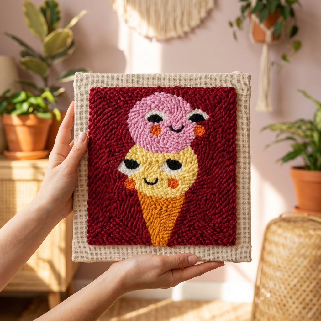 «Веселе морозиво» Набір для килимової вишивки