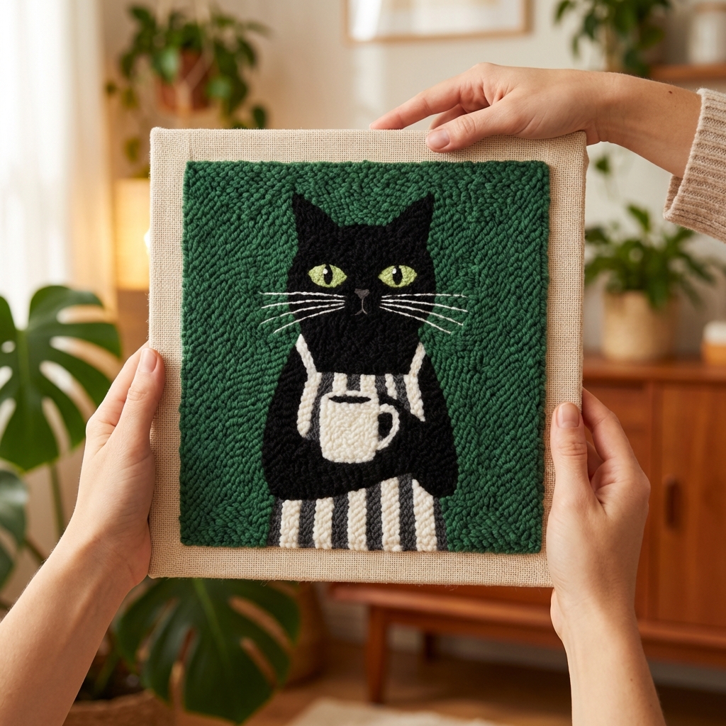 «Кавоман» Набір для килимової вишивки