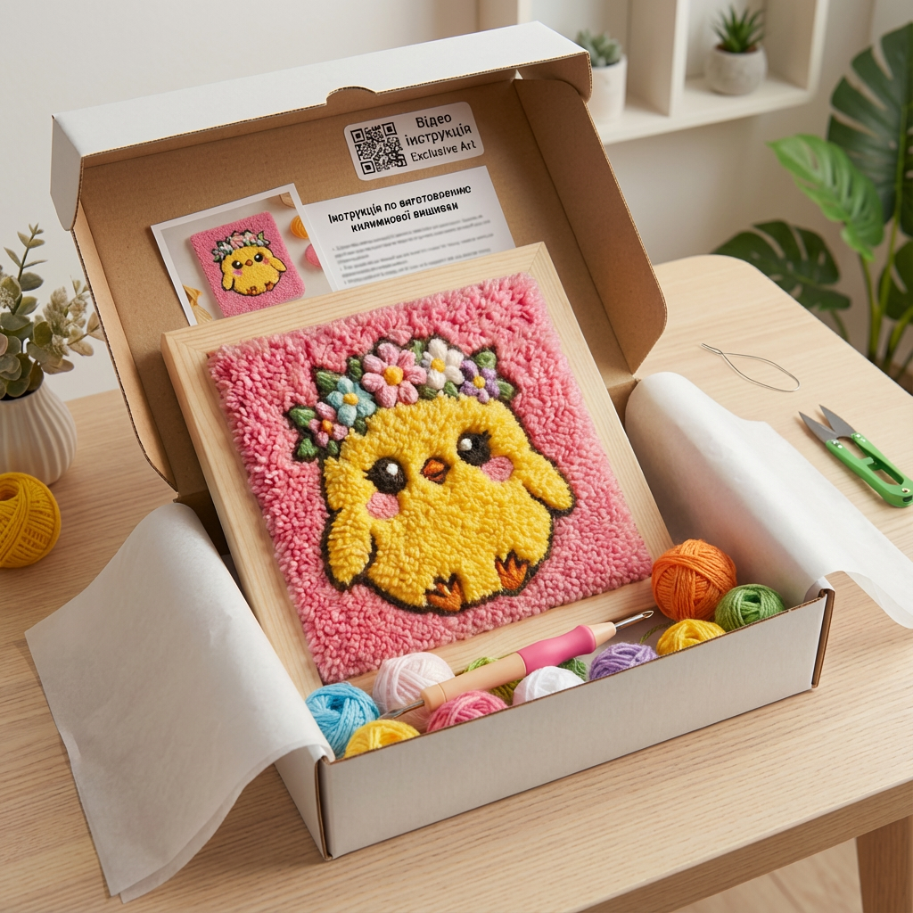 «Ципля Лілу» Набір в техніці Килимкова вишивка