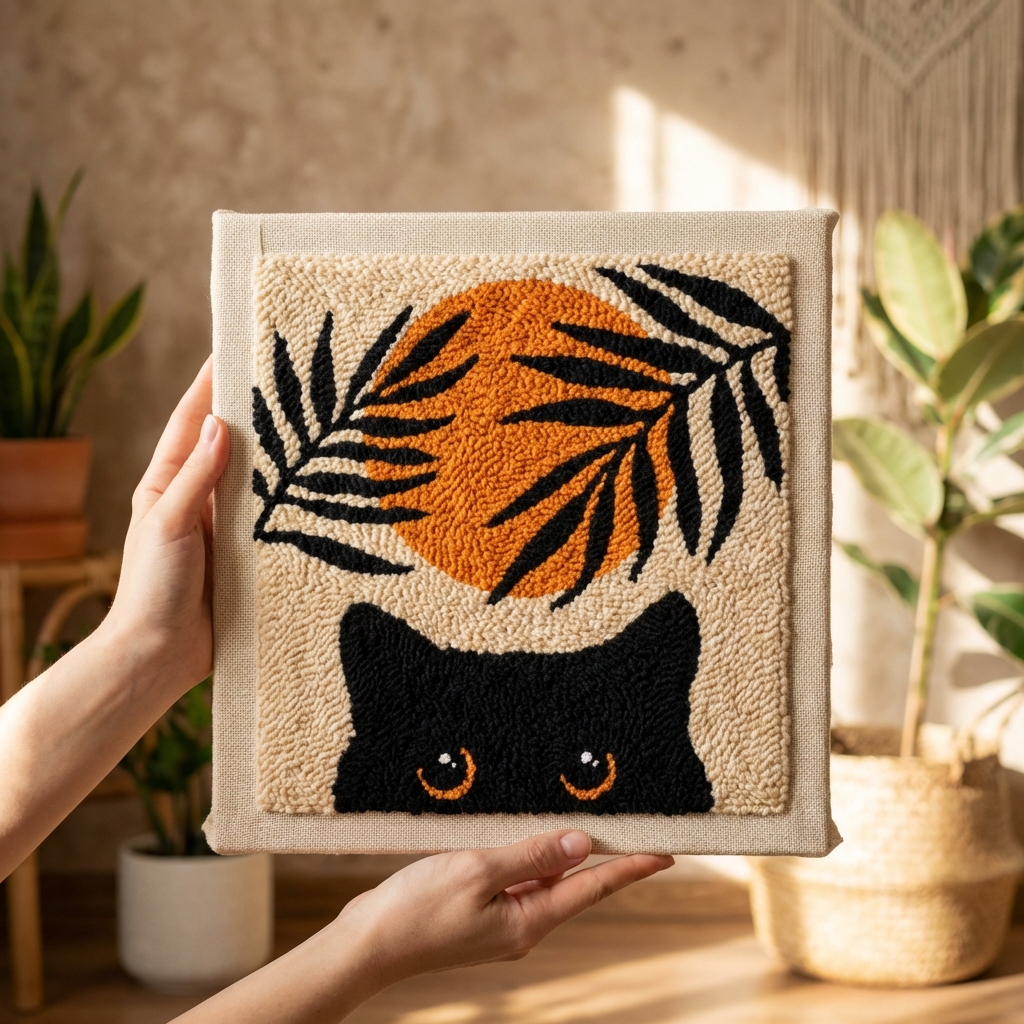 «Кіт» Набір для килимкової вишивки