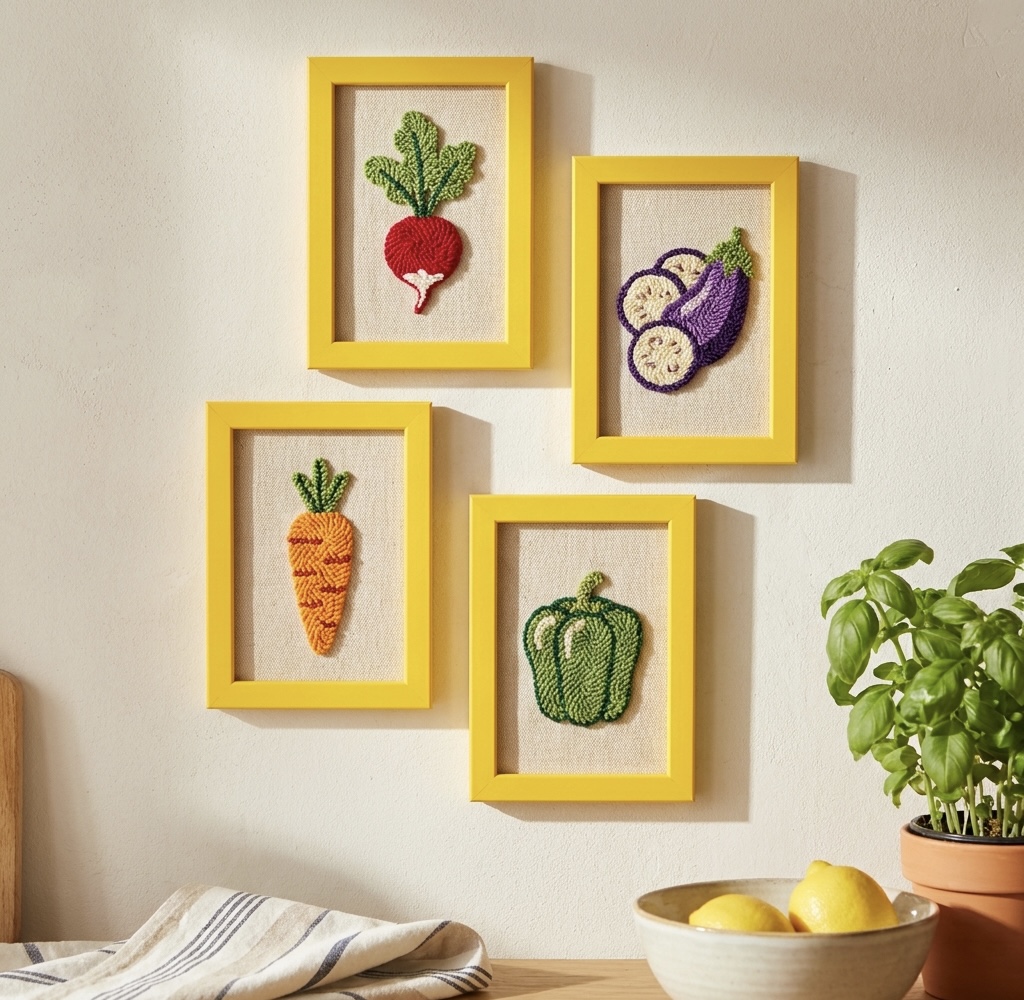 «Свіжий салат» Бокс для кухні. Набори килимової вишивки