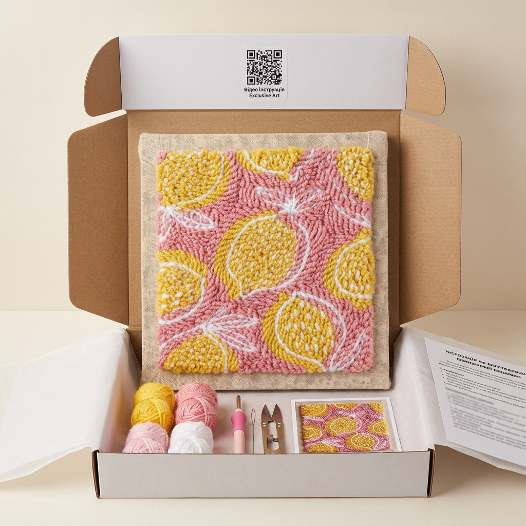 «Лимончики» Набір для килимкової вишивки