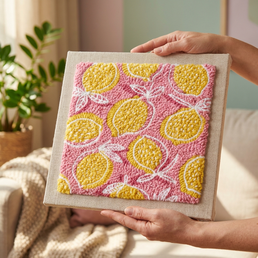 «Лимончики» Набір для килимкової вишивки