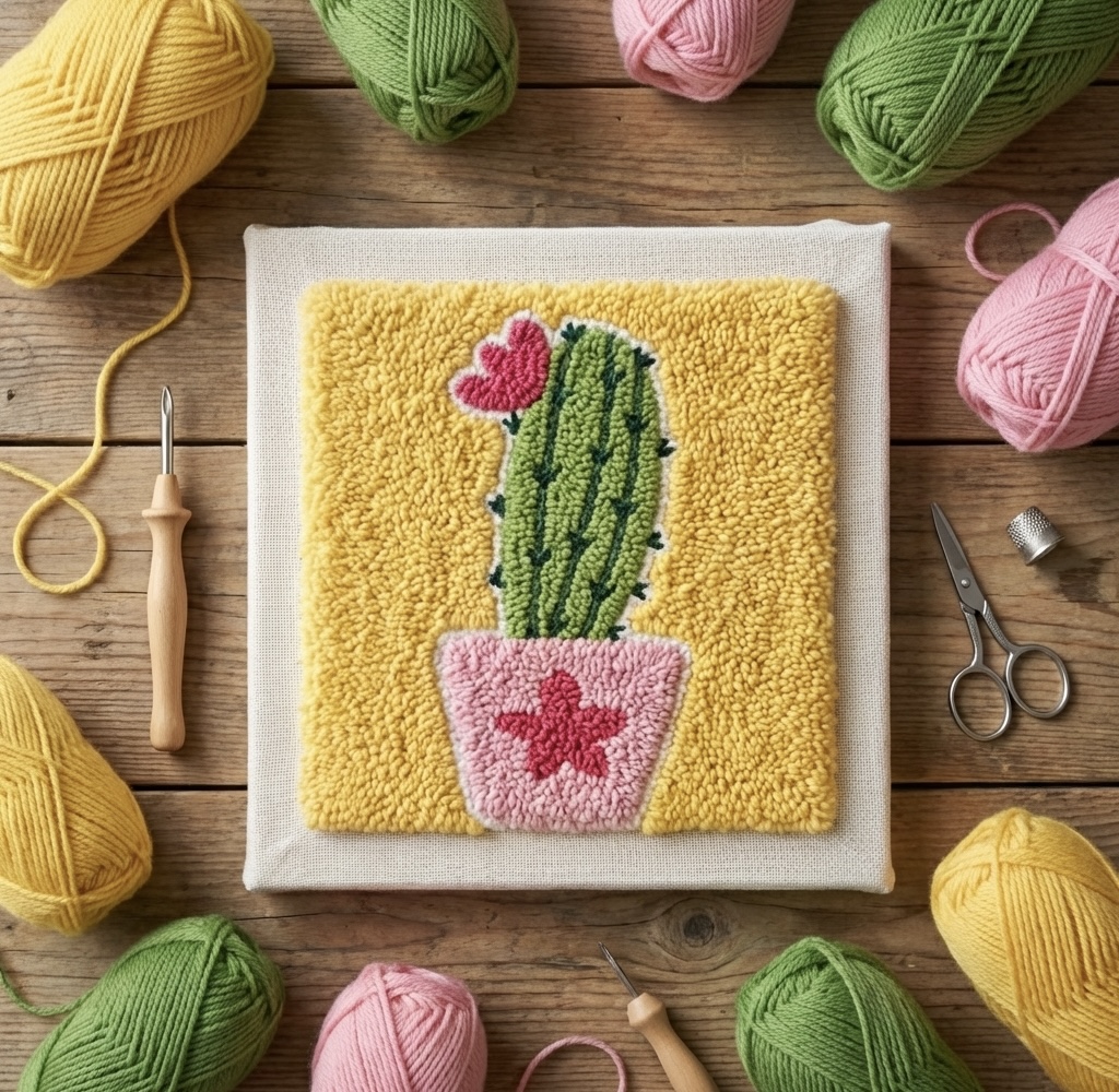 «Кактус» Набір для килимової вишвики