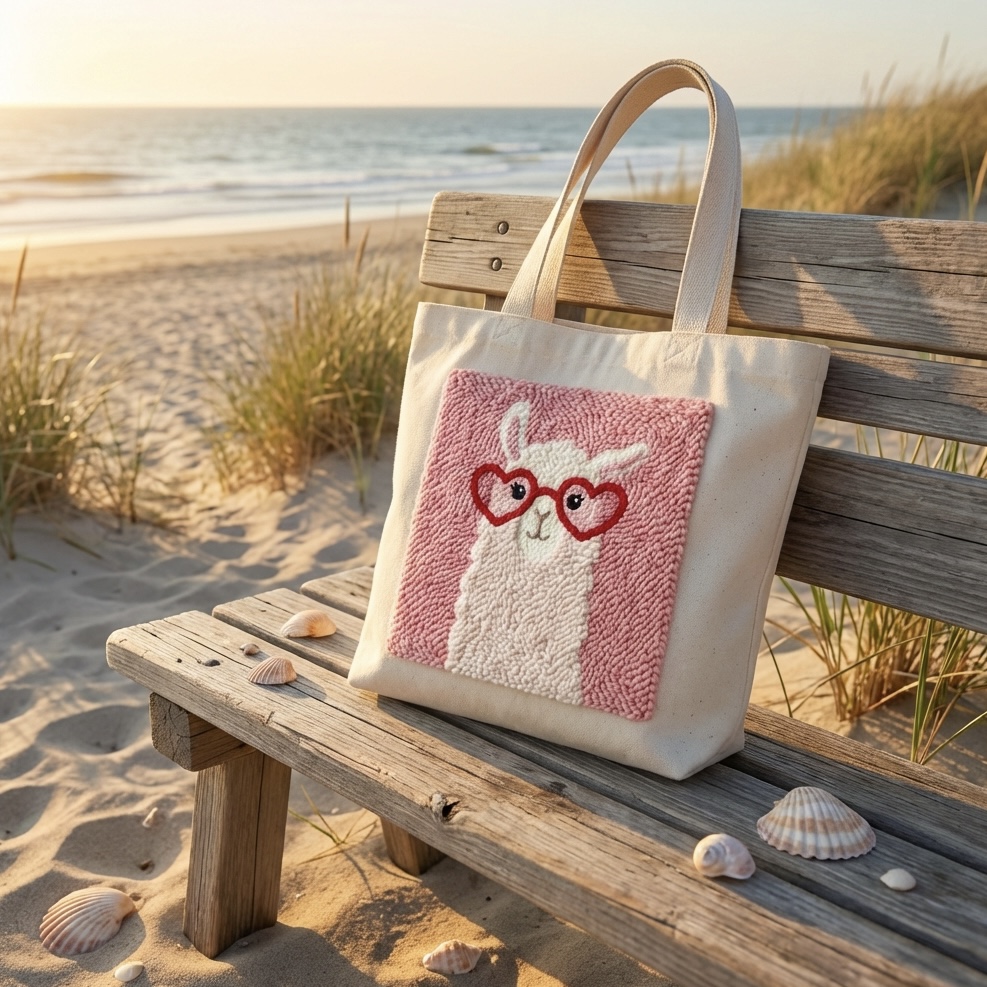 «Лама» Набір для шопера в техніці килимової вишивки