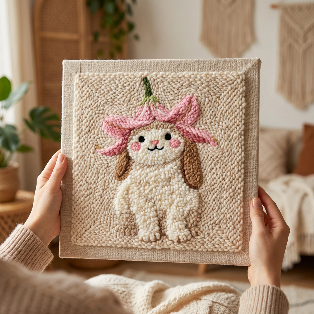 «Милий зайчик» Набір для килимової вишивки