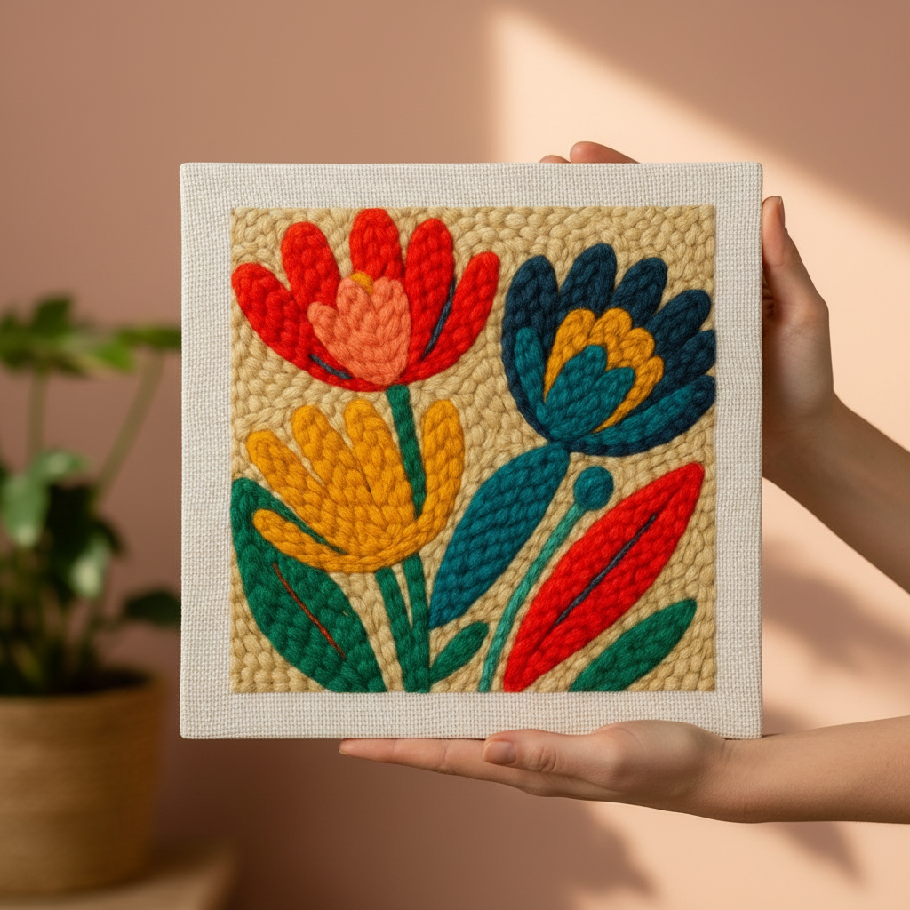 «Петриківські квіти» Набір для килимкової вишивки