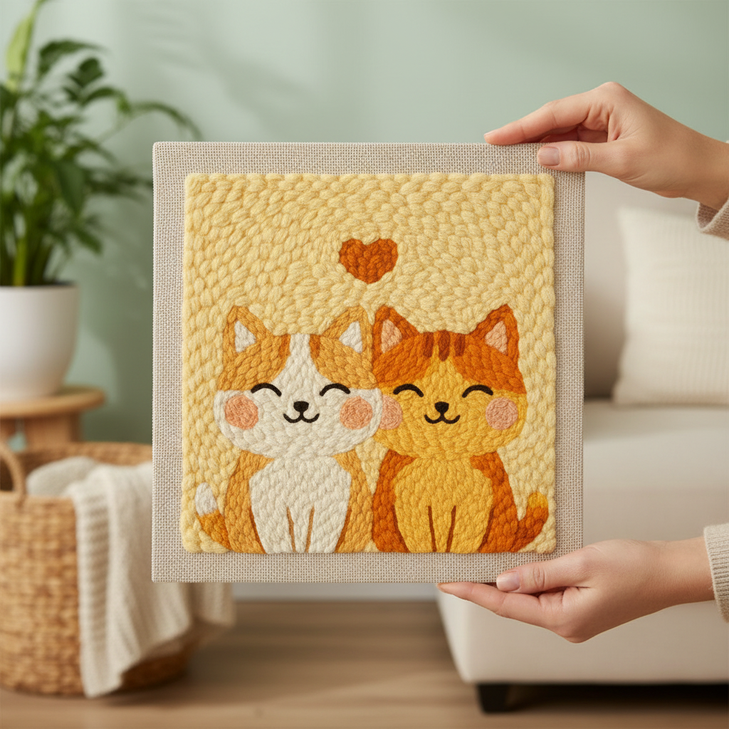 «Мкрчик і марка» Набір для килимкової вишивки