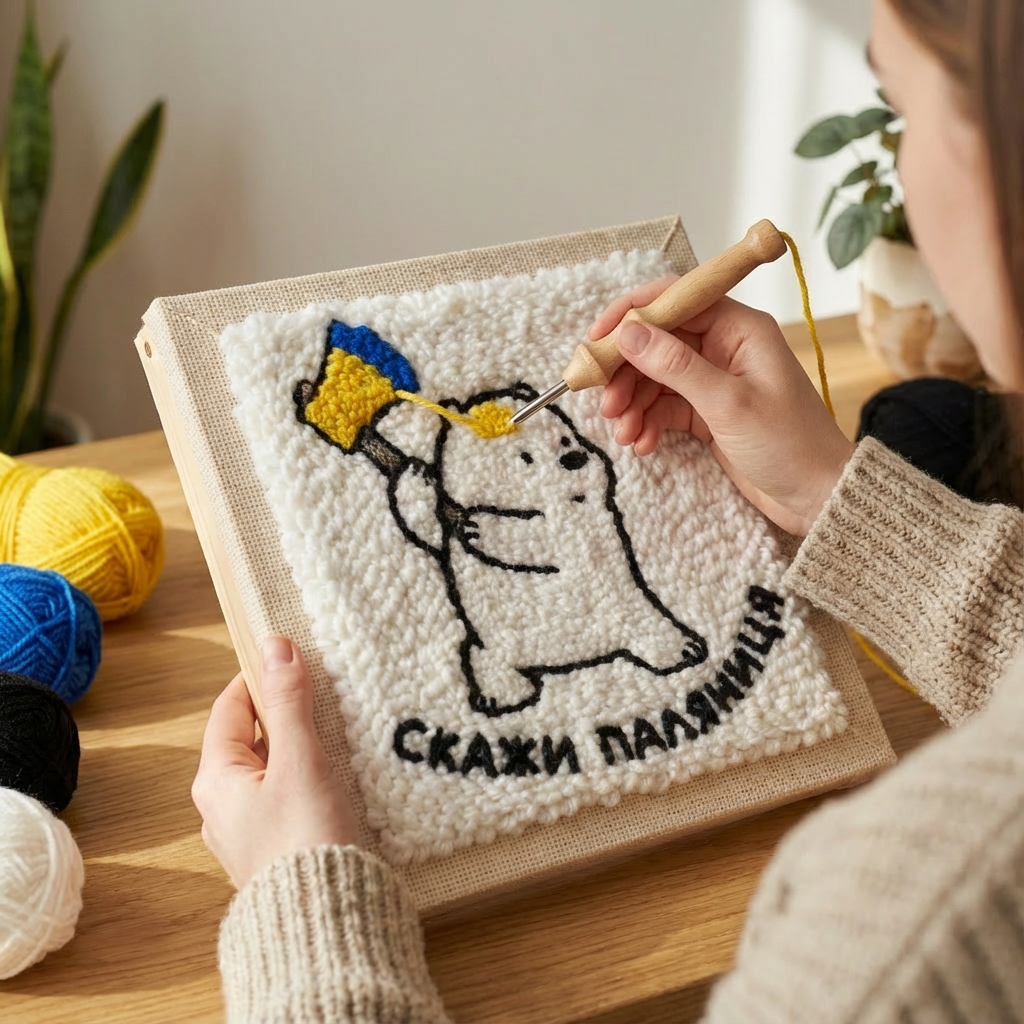 «Скажи паляниця» Набір для створення килимкової вишивки