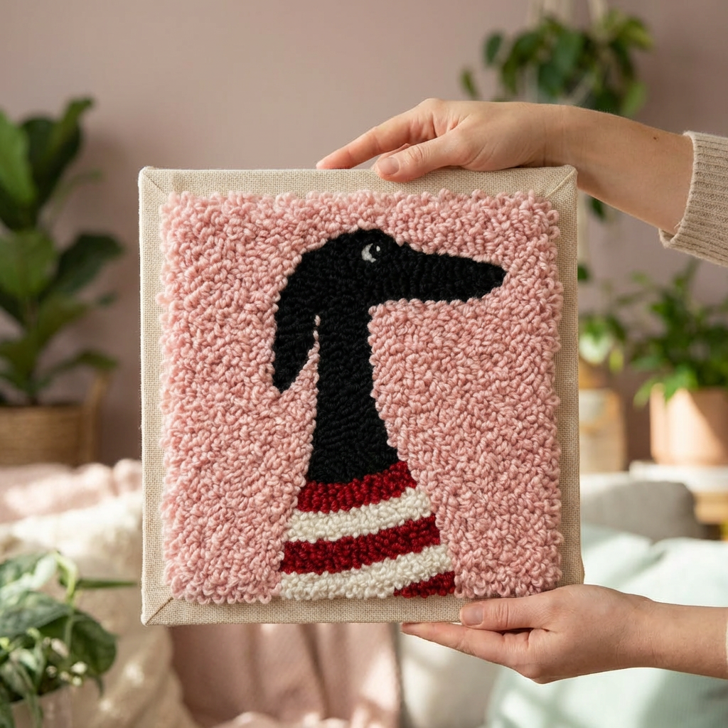 «Елегантний пес» Набір для килимовоївишивки