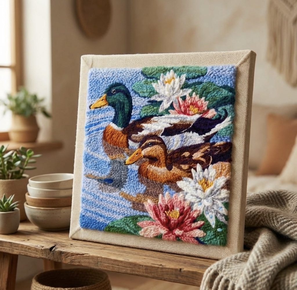 «2 Качки» Набір для килимової вишивки