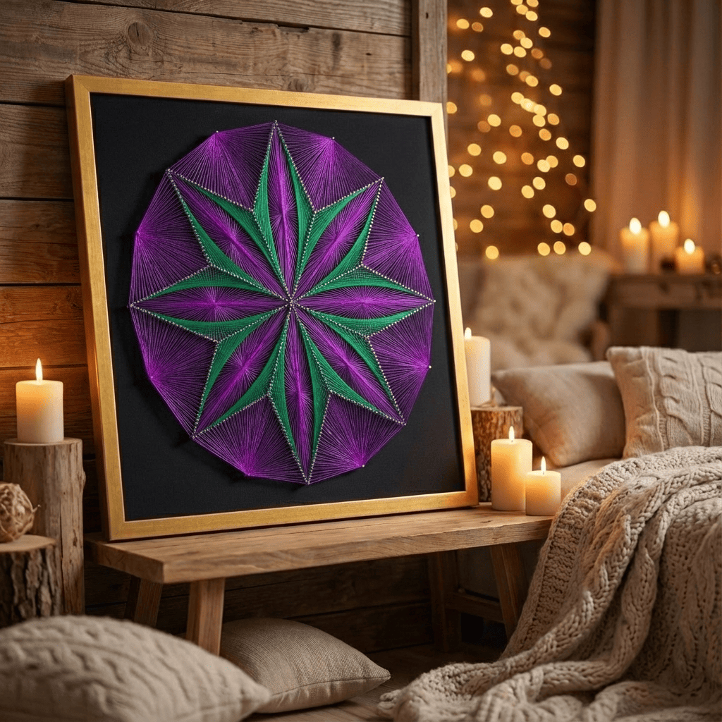 Набір String Art "Shining flower" розмір 50х50 см