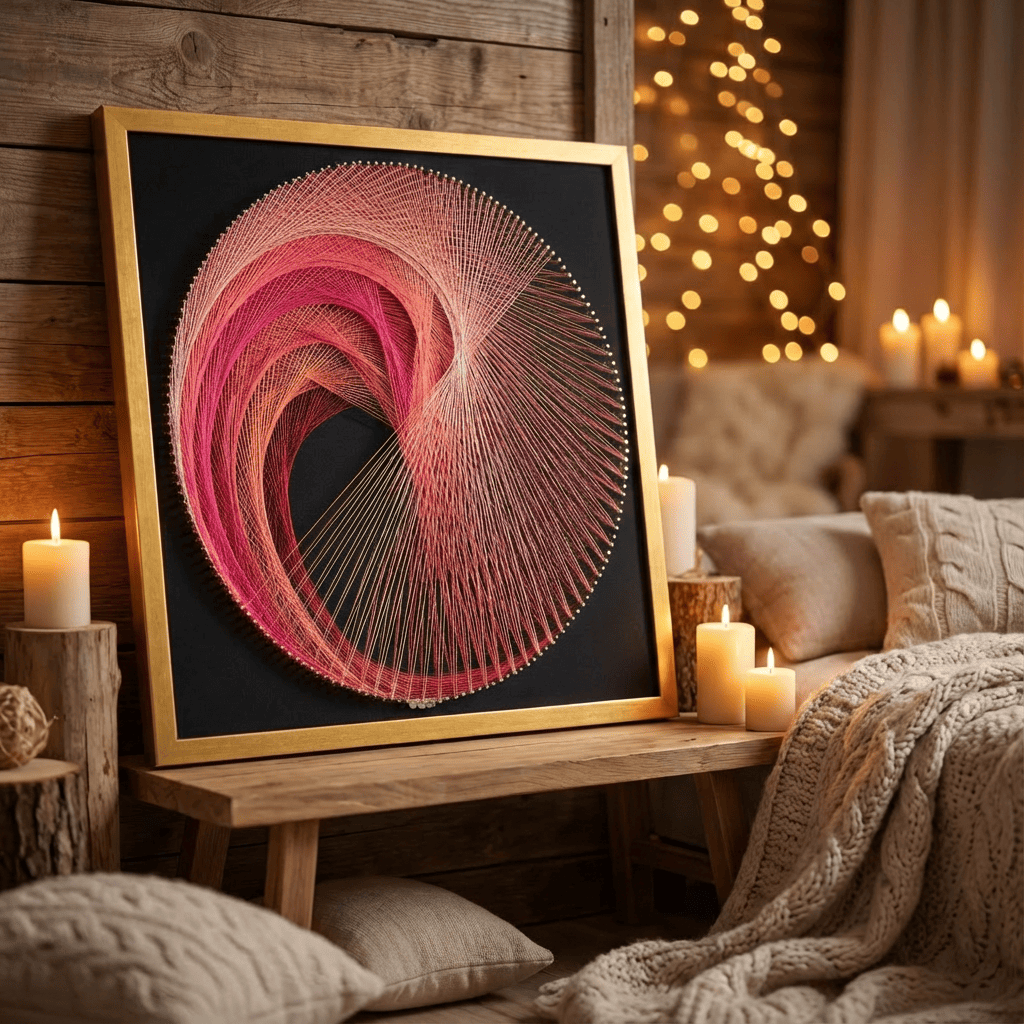 Набір String Art "Colored spiral" розмір 50х50 см