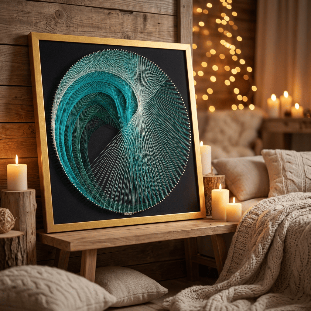 Набір String Art "Colored spiral" розмір 50х50 см