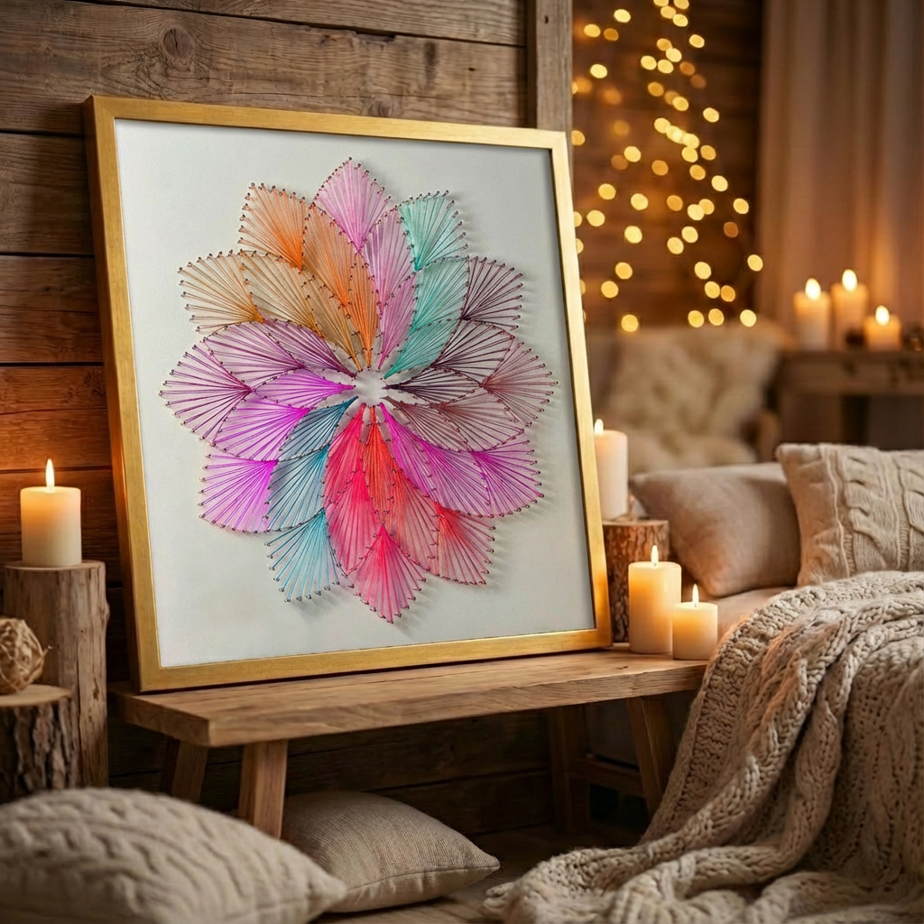 Набір String Art "Flower" розмір 50х50 см