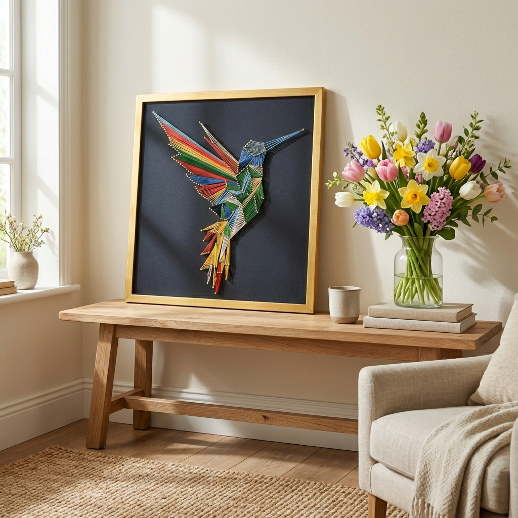 Набір String Art "Colored spiral" розмір 50х50 см