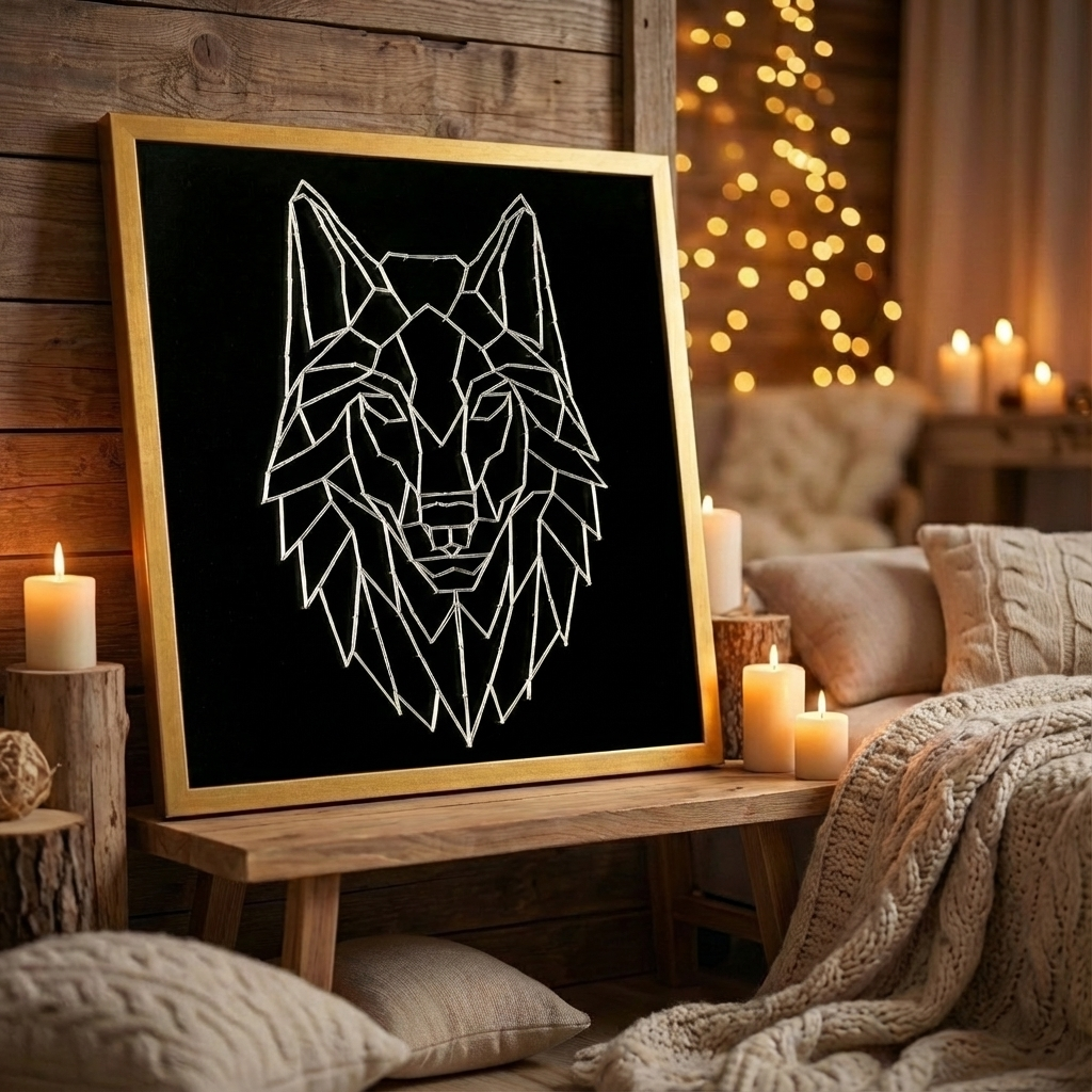 Набір String Art "Volf" розмір 50х50 см