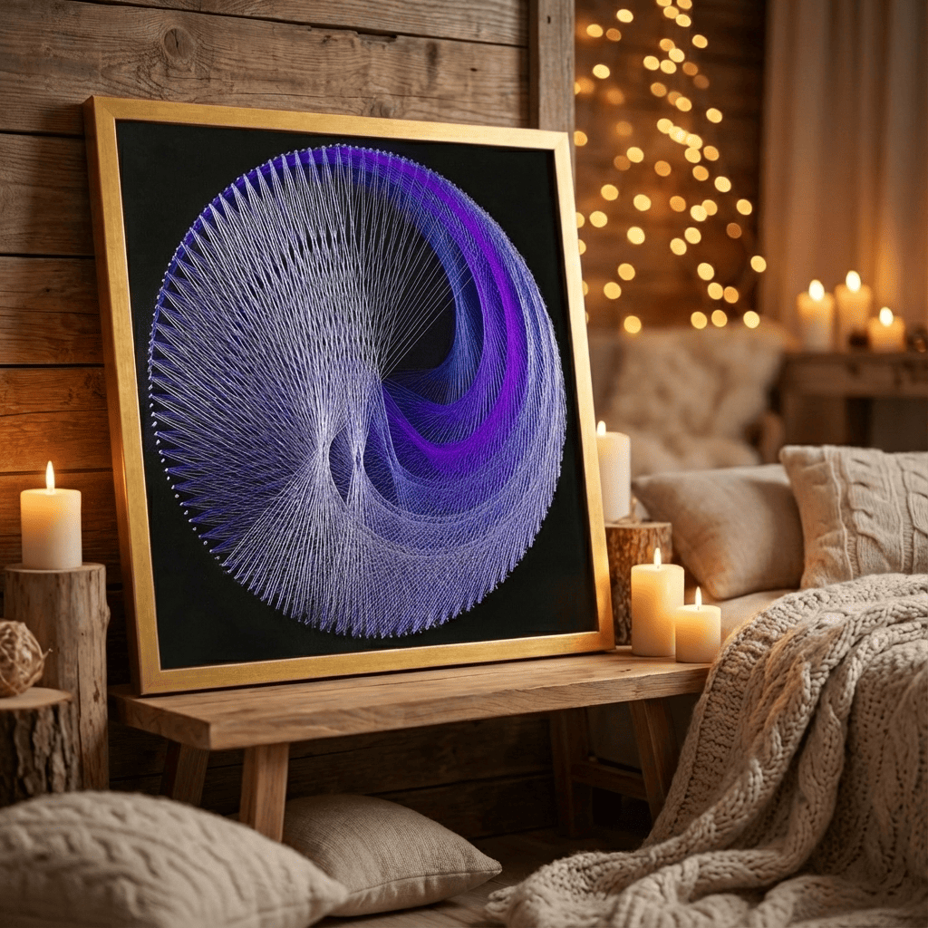 Набір String Art "Colored spiral" розмір 50х50 см