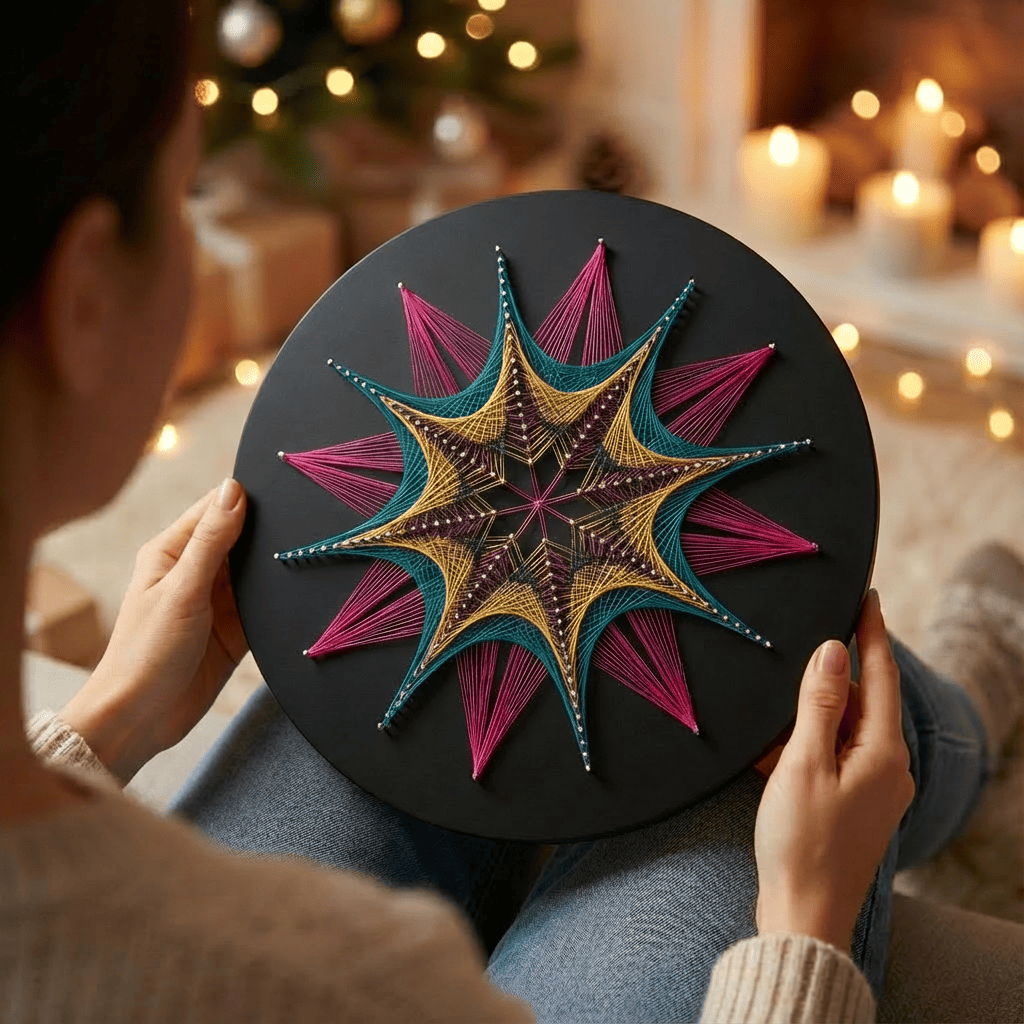 Набір String Art "Shining flower" діаметр 30 см