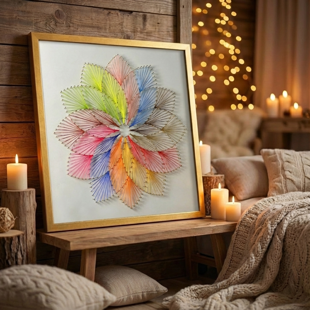 Набір String Art "Flower" розмір 50х50 см
