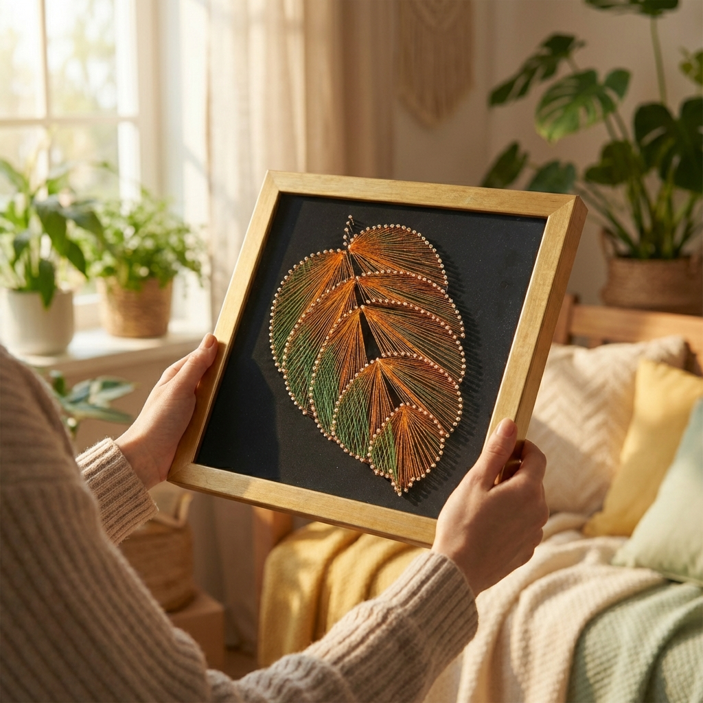 Набір String Art "Листочок" розмір 30х30 см