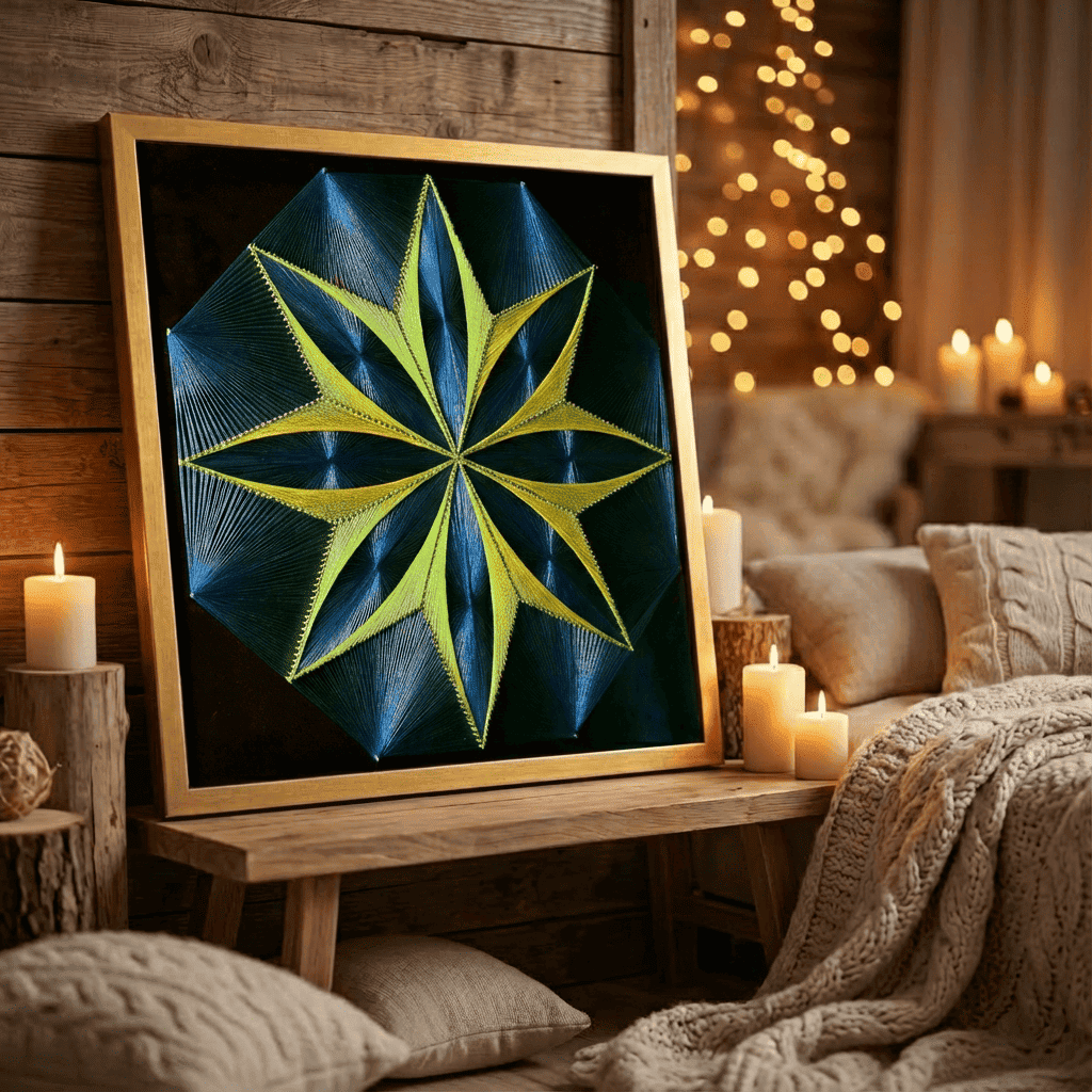 Набір String Art "Shining flower" розмір 50х50 см