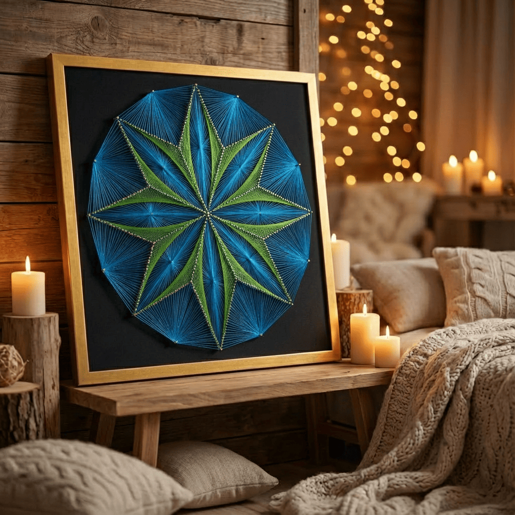Набір String Art "Shining flower" розмір 50х50 см