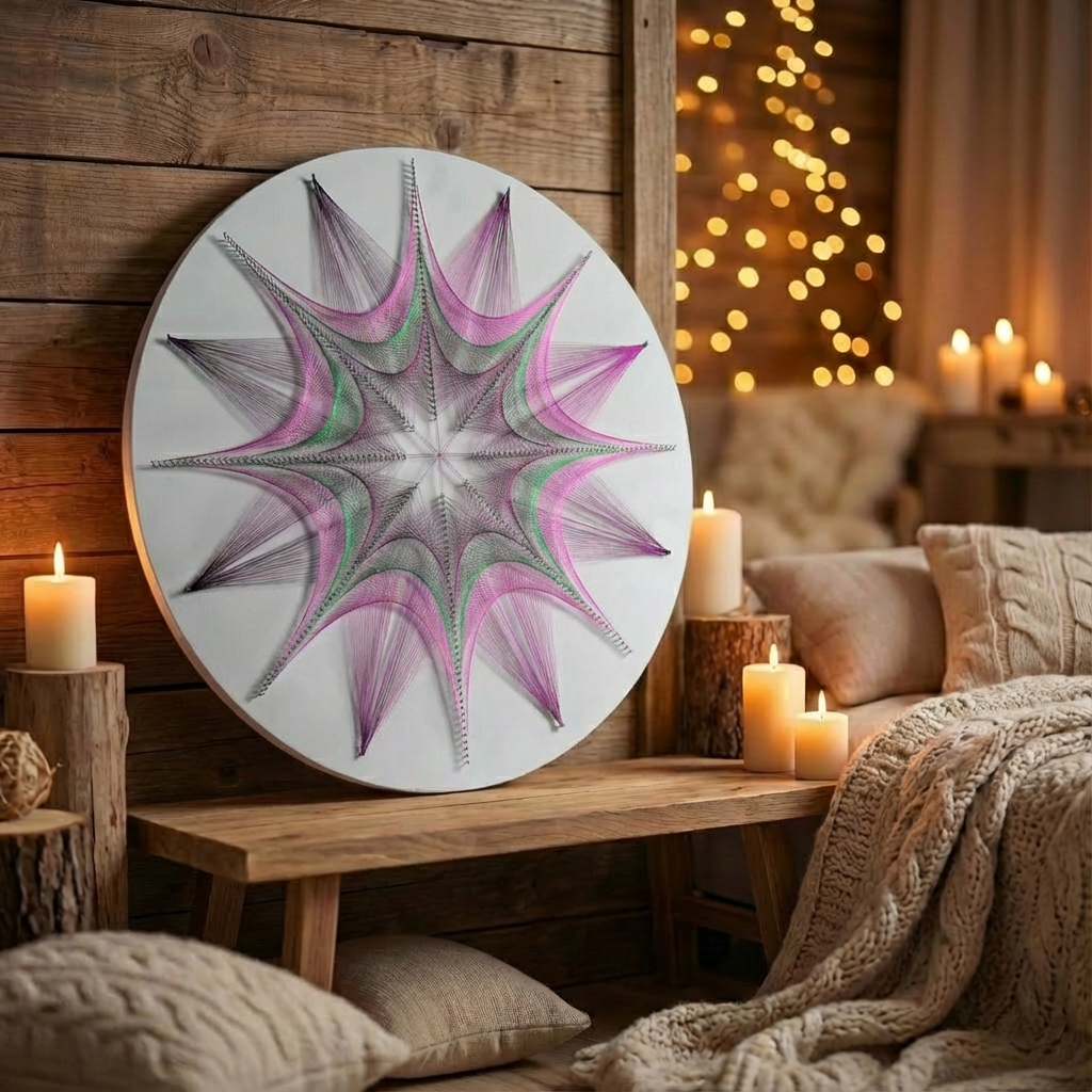 Набір String Art "Shining flower" розмір 50 см