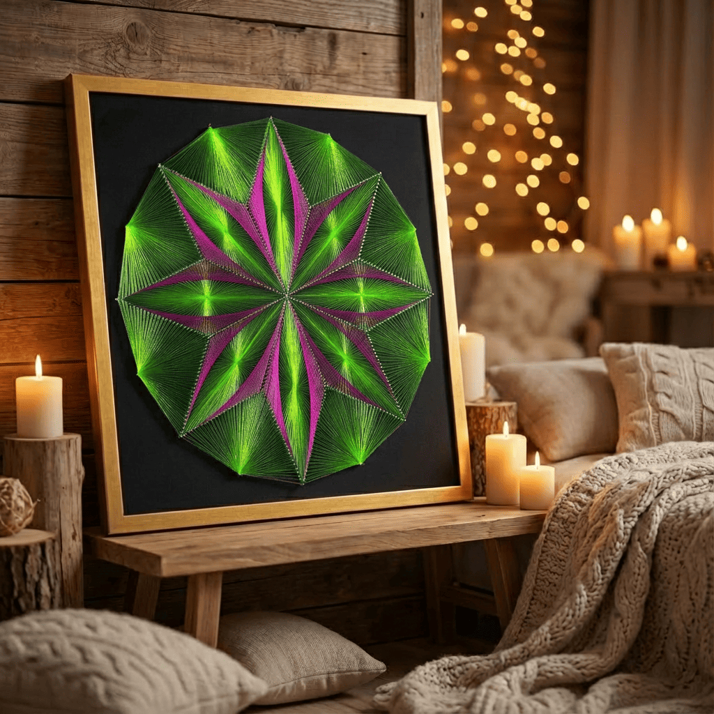 Набір String Art "Shining flower" розмір 50х50 см