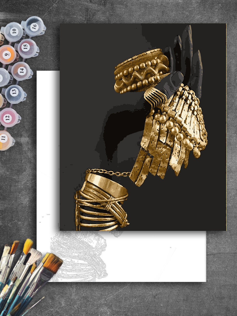 ЗОЛОТА Картина по номерам колекції "Art Millennium" на полотні із золотими фарбами "Рука"
